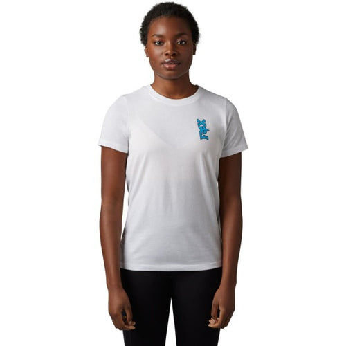 T-Shirt Barbed Wire Femme Blanc de face
