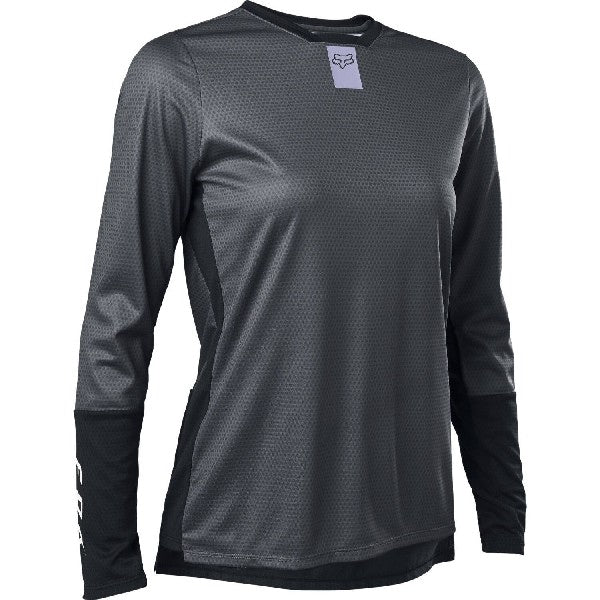 Maillot à Manches Longues Defend Pour Femmes Gris Foncé, de face