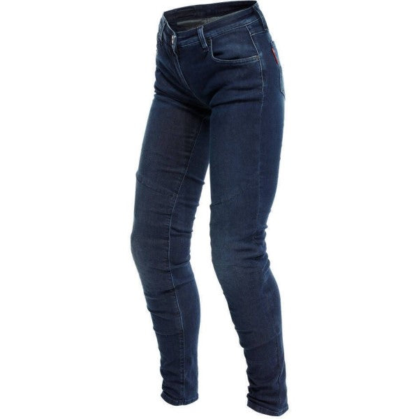 Jean de Moto Skinny Denim Brossé Tex Femme Bleu - Liquidation