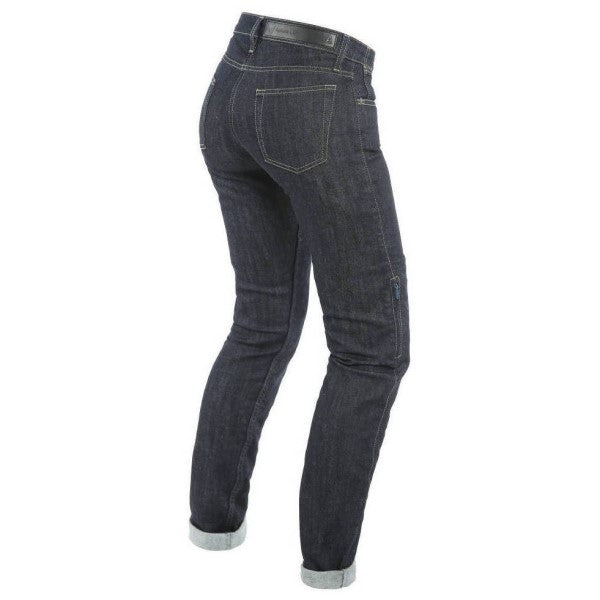 Jean de Moto Denim Slim Tex Femme Bleu Derrière - Liquidation