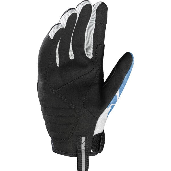 Gants de Moto Flash KP Femme Noir/Bleu, Paume