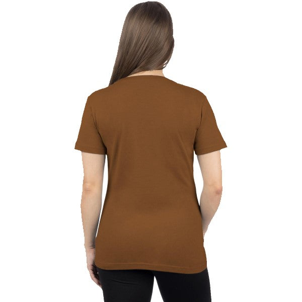 T-Shirt Podium Premium Femme Brun Dos