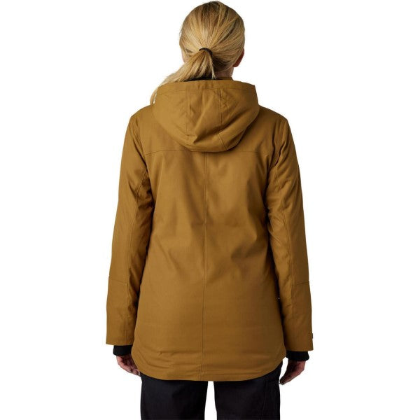 Manteau Polarizing Parka Femme Jaune de dos