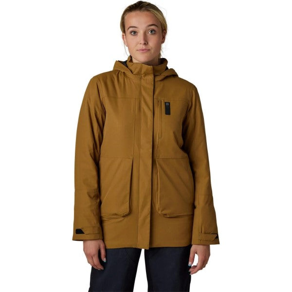 Manteau Polarizing Parka Femme Jaune de face