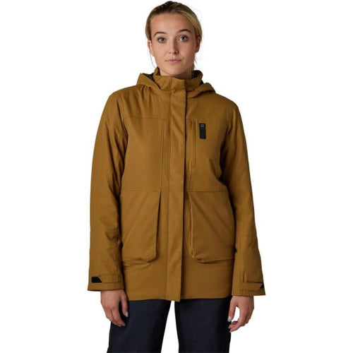 Manteau Polarizing Parka Femme Jaune de face