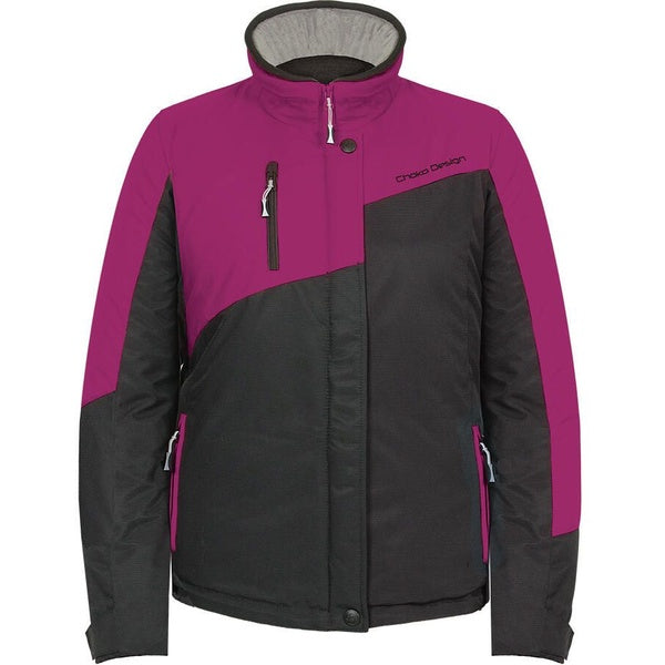 Manteau de Motoneige Powder Femme Noir/Fushia