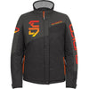 Manteau de Motoneige Powder Femme Gris/Rouge