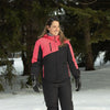 Manteau de Motoneige Powder Femme Noir/Rose