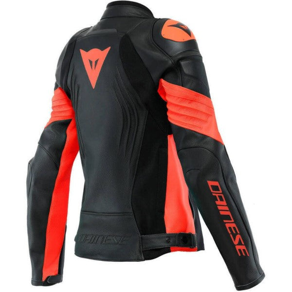 Manteau de Moto Dainese Racing 4 Femme Noir Rouge Dos