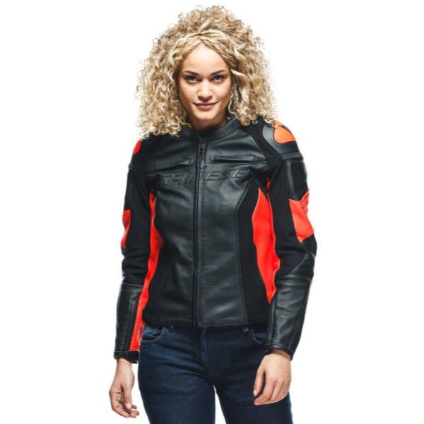 Manteau de Moto Dainese Racing 4 Femme Noir Rouge Modèle