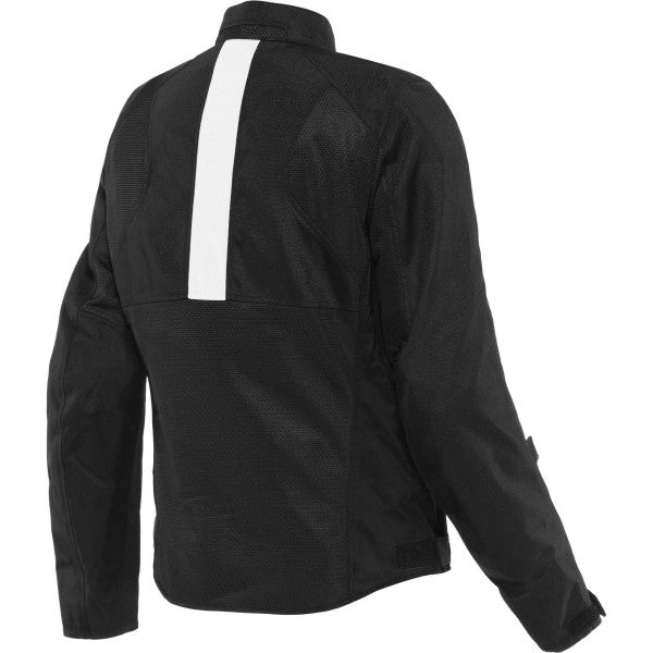 Manteau de Moto Risoluta Air Tex Femme Noir/Blanc Dos - Liquidation