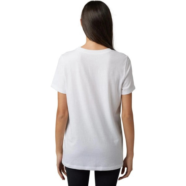 T-Shirt Ryvr Femme Blanc de dos
