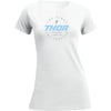 T-Shirt Stadium Femme Blanc de face