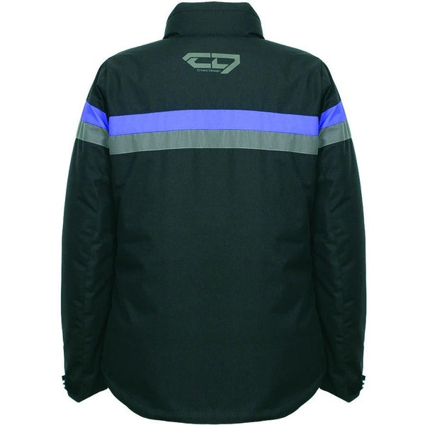 Manteau de Motoneige Sub Zero Femme Noir/Mauve, de dos