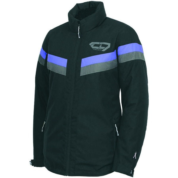 Manteau de Motoneige Sub Zero Femme Noir/Mauve, de face