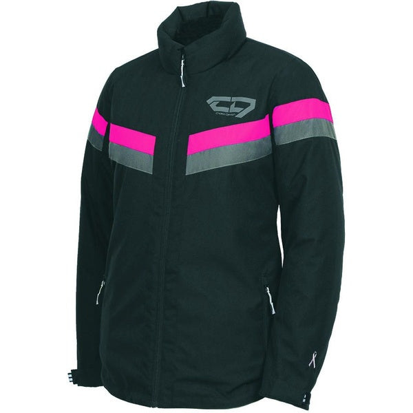 Manteau de Motoneige Sub Zero Femme Noir/Rose, de face