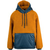 Coton ouatés Super Sherpa Fleece Femme Orange/Bleu de face