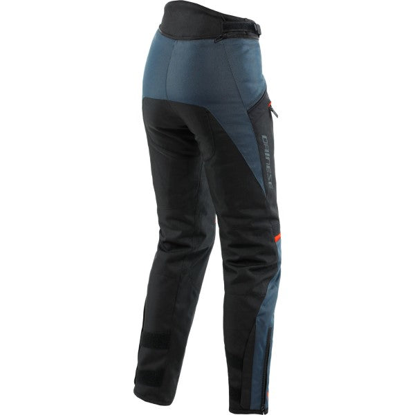 Pantalon de Moto Dainese Tempest 3 D-Dry Femme Gris Rouge Arrière