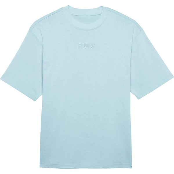 T-Shirt Wordmark Oversized Fox bleu clair, de face