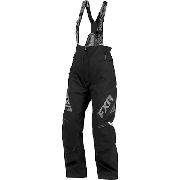 Pantalon de Motoneige Adrenaline noir gris, de face