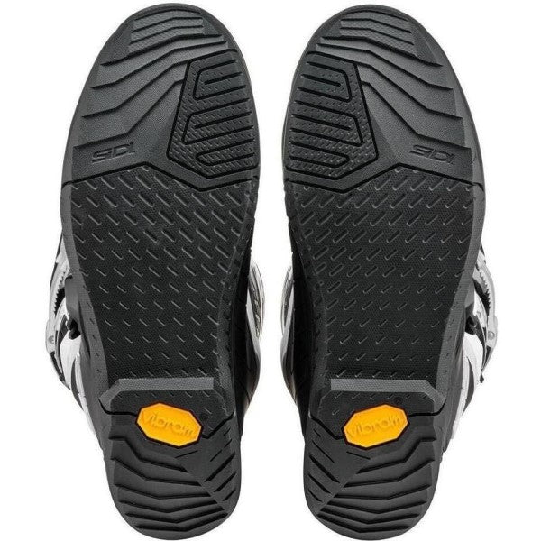 Bottes de Motocross X Power SC Blanc/Noir en paire de dessous