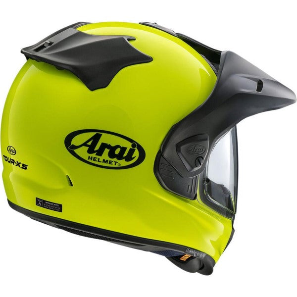 Casque Aventure XD-5 Jaune incliné de dos