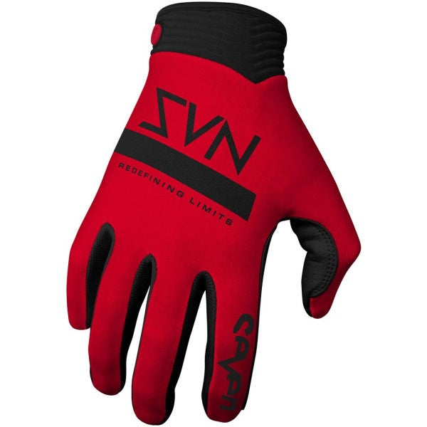 Gants de Motocross Zero Contour Rouge extérieur
