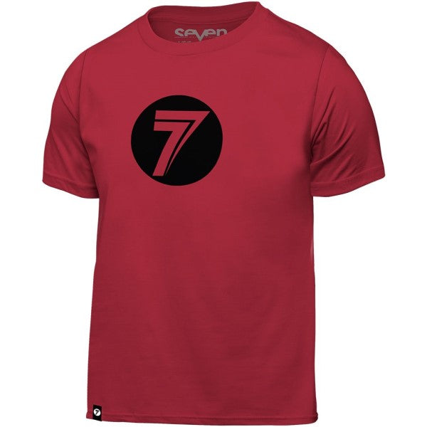 T-Shirt Dot Junior Rouge/Noir de face