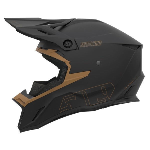 Casque de Snowcross Altitude 2.0 Noir/Brun de droite