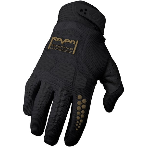 Gants de Motocross Rival Ascent Noir/Or extérieur