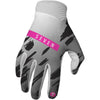 Gants de Motocross Zero Clash Haute-Rose/Blanc extérieur