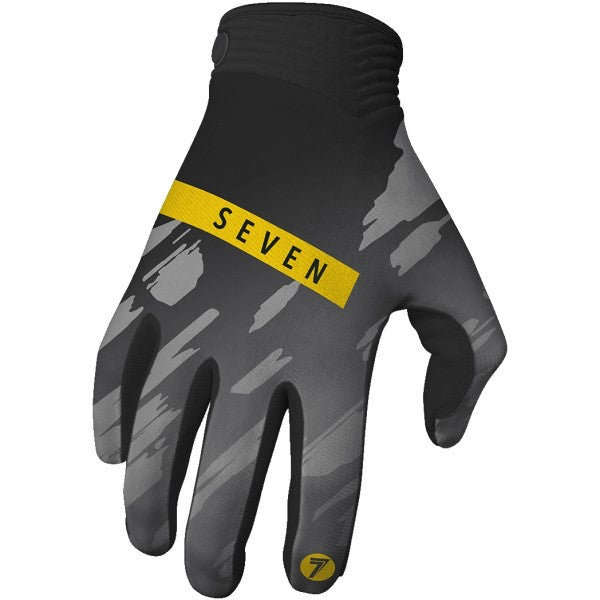 Gants de Motocross Zero Clash Haute-Visibilité/Noir extérieur