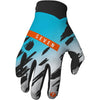 Gants de Motocross Zero Clash Haute-Bleu/Noir extérieur