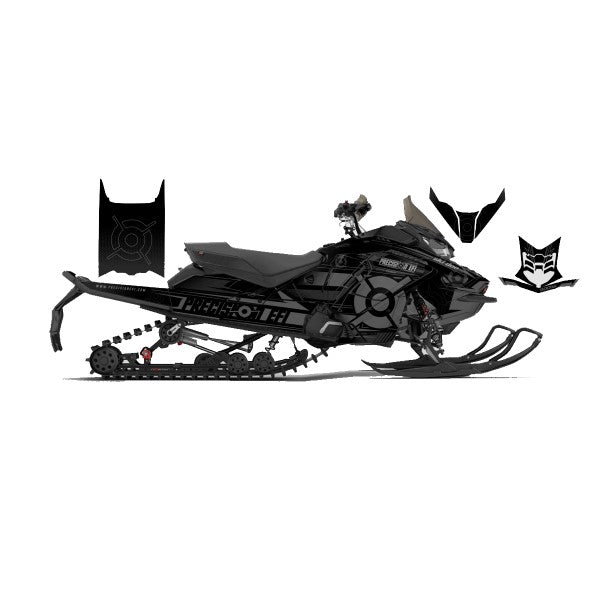 Ensemble Graphique de Motoneige Noir
