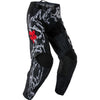 Pantalon de Motocross 180 Abyss Junior/Fox/noir, de face