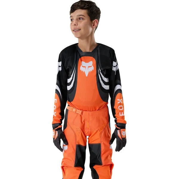 Chandail de Motocross 180 Draft Junior/Fox/ Orange, de face