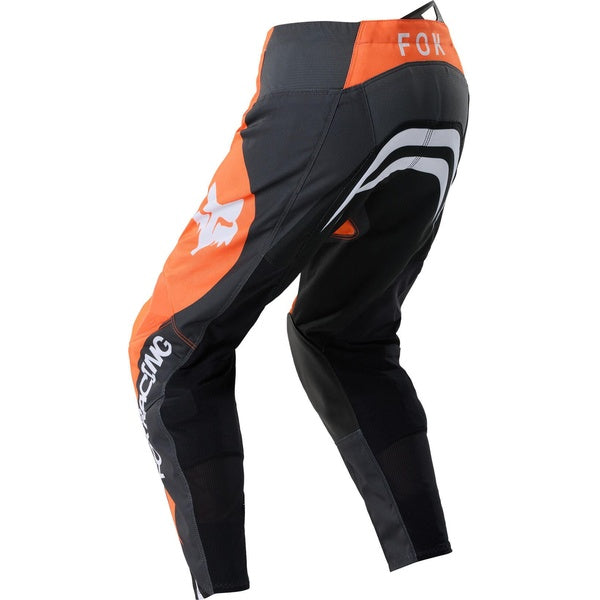 Pantalon de Motocross 180 Draft Junior/Fox, orange, noir , arriere