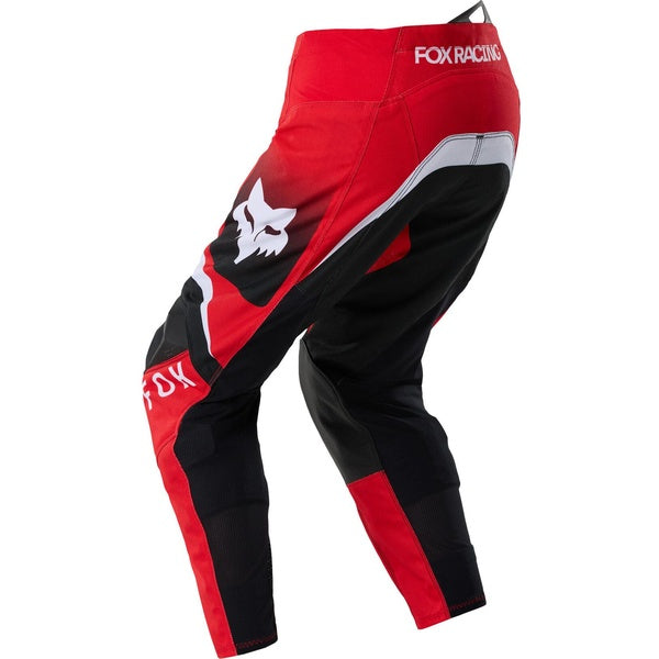Pantalon de Motocross 180 Frame Junior/Fox, rouge, de dos