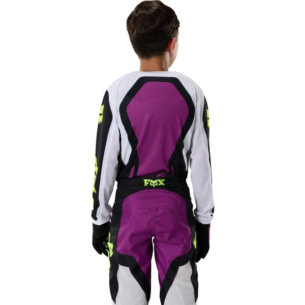 Chandail de Motocross 180 Raid Junior/Fox, mauve, de dos