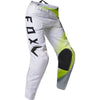Pantalon de Motocross 180 Toxsyk Junior Blanc/Jaune incliné de gauche