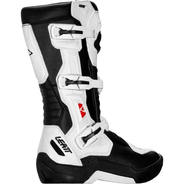 Bottes de Motocross 3.5 Junior Blanc incliné de dos