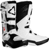 Bottes de Motocross 3.5 Junior Blanc incliné de face en paire