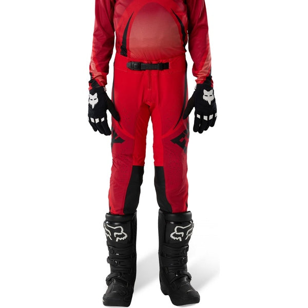 Pantalon de Motocross Flexair Arc Junior, Fox; rouge, de face