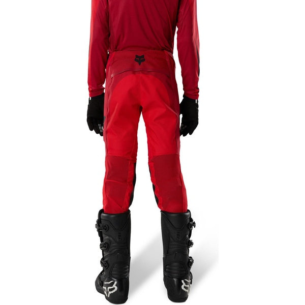 Pantalon de Motocross Flexair Arc Junior, Fox; rouge, de dos