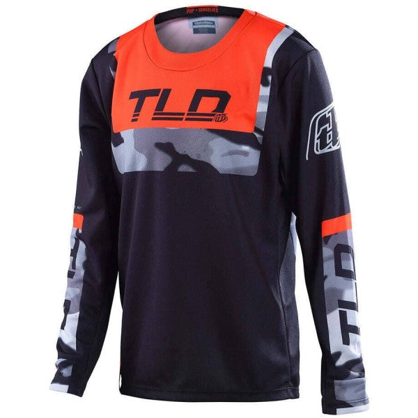 Chandail de Motocross GP Brazen Camo Junior Troy Lee Designs Noir/Orange