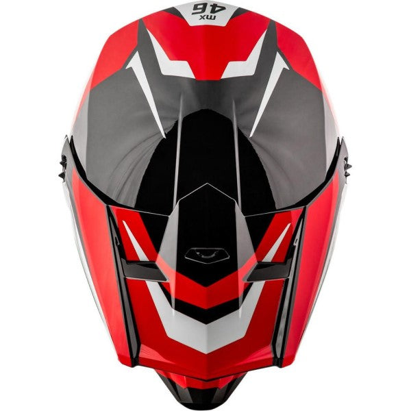 Casque de Motocross MX46Y Cyclus Junior Rouge/Noir de dessus