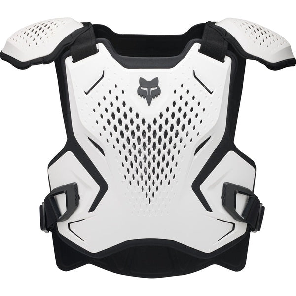 Plastron de Motocross R3 Junior/Fox; blanc