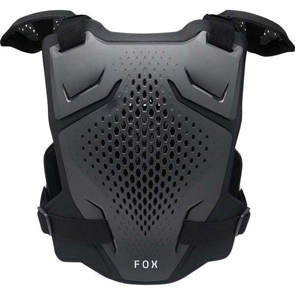 Plastron de Motocross R3 Junior/Fox; noir Blan