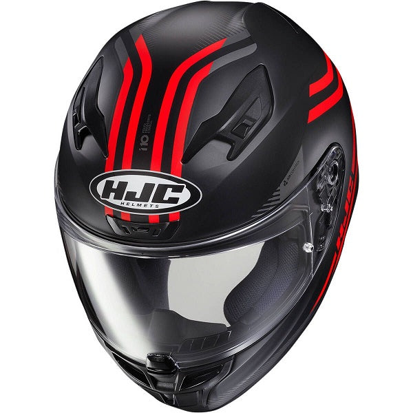 Casque Intégral de Moto i10 Strix Noir/Rouge au dessus