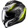 Casque Intégral de Moto C70 Silon Gris/Jaune incliné de droite